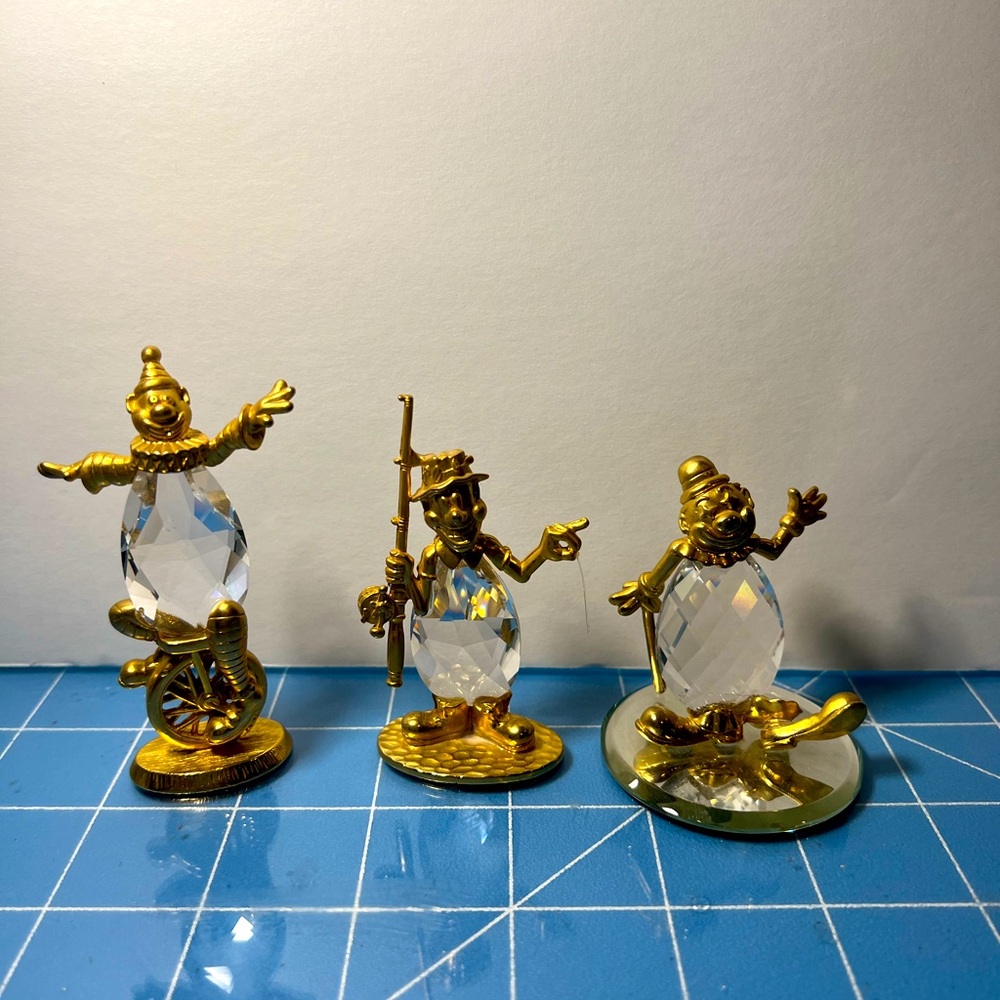 Manon 1984 Swarovski  Crystal clowns